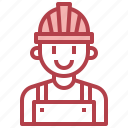 worker, man, safety, helmet