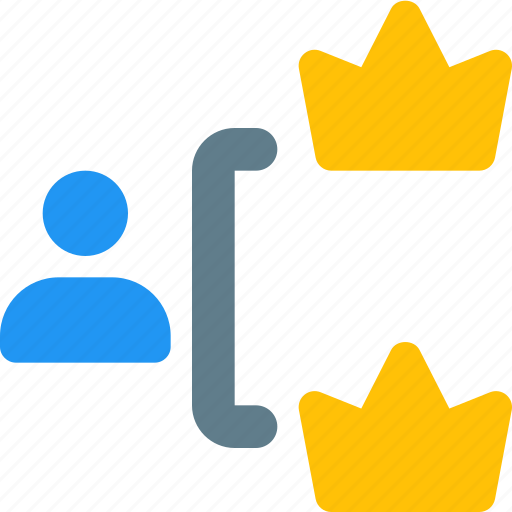 People, two, crown, work, office, company icon - Download on Iconfinder