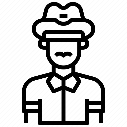 Sheriff, caucasian, police, officer, professions, jobs icon - Download on Iconfinder