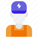 electrician, work, electrification, worker, handyman, electric, tool, electricity, construction
