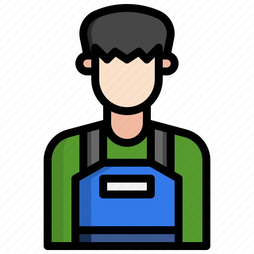 Cashier, caucasian, professions, jobs, uniform icon - Download on Iconfinder