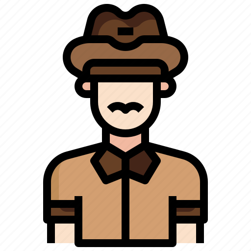Sheriff, caucasian, police, officer, professions, jobs icon - Download on Iconfinder