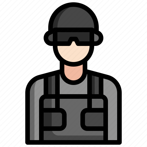Swat, soldier, military, weapon, professions icon - Download on Iconfinder