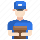 courier, occupation, delivery, man, job, professions