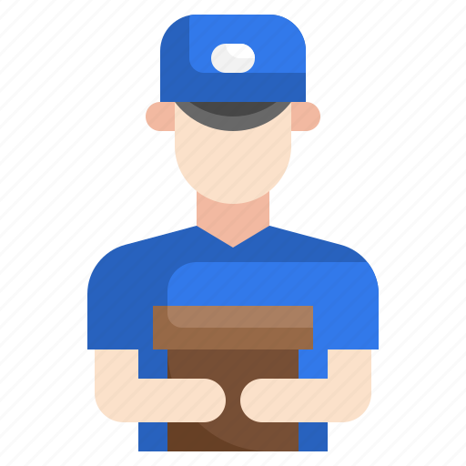 Courier, occupation, delivery, man, job, professions icon - Download on Iconfinder