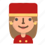 avatar, bellboy, emoji, female, profile, user 