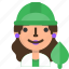 avatar, emoji, engineer, environmental, female, profile, user 