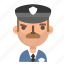avatar, emoji, emoticon, male, policeman, profile, user 