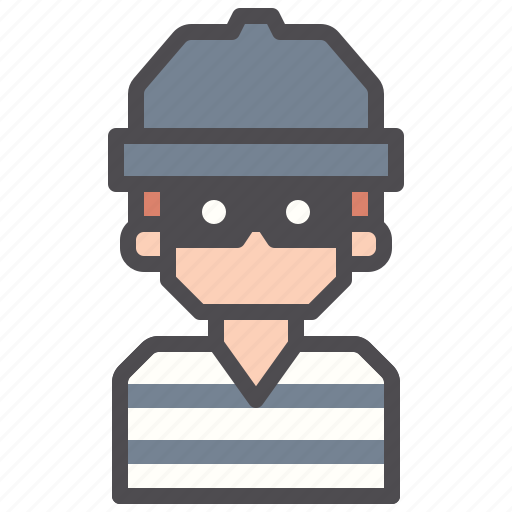 Burglar, inmate, prisoner, robber icon - Download on Iconfinder