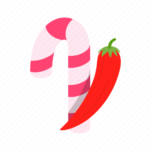 Candy, cane, christmas, food, isometric, stick, sweet icon - Download on Iconfinder