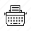 typewriter, writing, content, article, device, blogging, gadget, text 