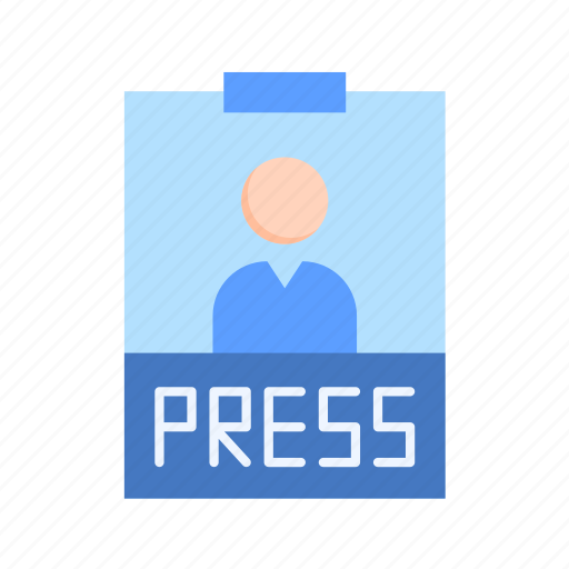 Press pass, news, newspaper, newsfeed, identity card, articles, blog icon - Download on Iconfinder