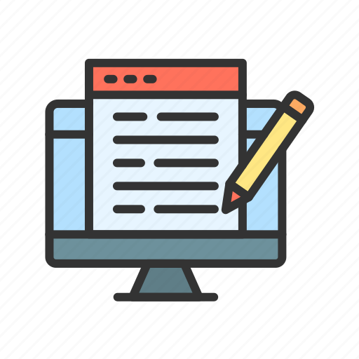Blog, marketing, writer, pencil, article, taking notes, notebook icon - Download on Iconfinder