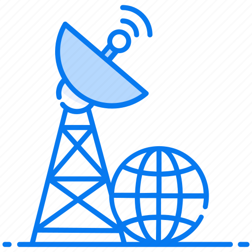 Communication tower, radar, radio transmitter, satellite tower, signal tower icon - Download on Iconfinder