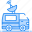 autonomous van, broadcasting truck, news van, satellite van, transmission truck 