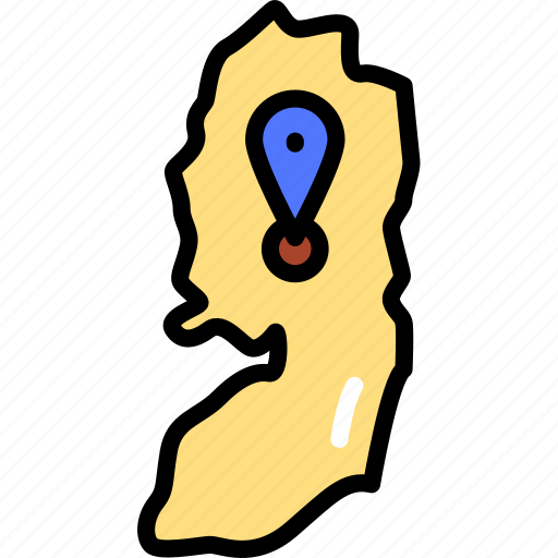 Map, border, israel icon - Download on Iconfinder