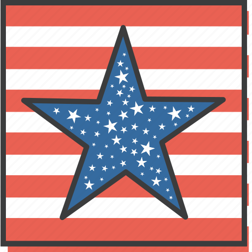 America, american, day, flag, july 4th, star, united states icon - Download on Iconfinder