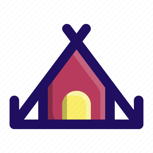 Camp, camping, outdoor, rest, tent, tipi icon - Download on Iconfinder