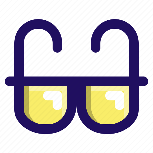 Eye, geek, glasses, spectacles, wear icon - Download on Iconfinder