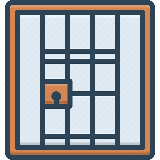 Jail, prison, lock up, prison house, imprisonment, penitentiary, penal institution icon - Download on Iconfinder