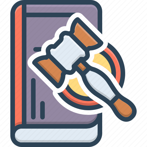 Law book, law, constitution, gavel, hammer, justice, legitimate icon - Download on Iconfinder