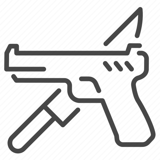 Crime, weapon, violence, gun, knife, pistol, terrorism icon - Download on Iconfinder