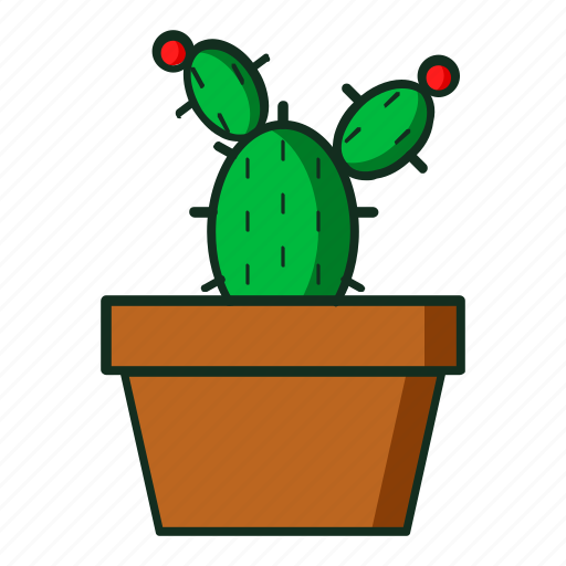 Kaktus, glyph, cactusicon, iconplants, falt, line, icon icon - Download on Iconfinder