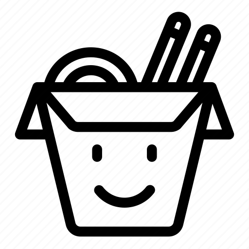 Chinese food, food box, noodle box, take out box, wok icon - Download on Iconfinder