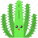 cactus, cactus icon, kawaii, organ pipe