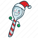 christmas, kawaii, spoon, funny, xmas, decoration, santa, celebration
