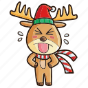 deer, kawaii, christmas, decoration, xmas, santa, celebration