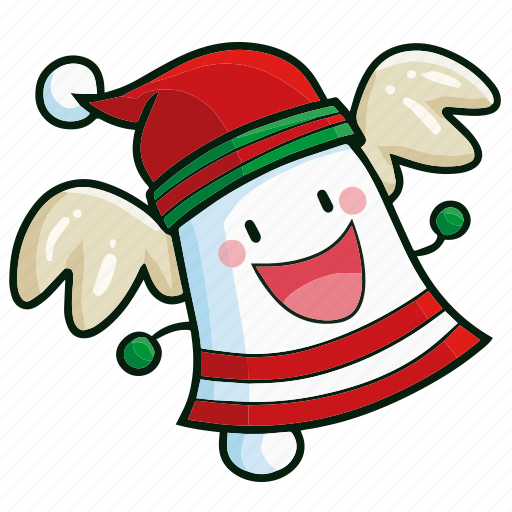 Bell, kawaii, christmas, decoration, santa, celebration, xmas icon - Download on Iconfinder