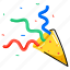 party hat, party cap, confetti, streamers, cone hat 