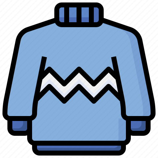 Jumper, winter, clothes, knitted, pullover, sweater icon - Download on Iconfinder