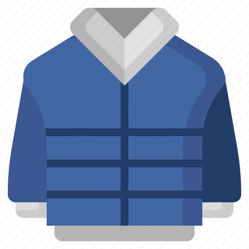 Puffer, coat, garment, winter, clothes, overcoat, protection icon - Download on Iconfinder