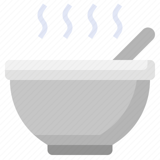Soup, hot, drink, bowl, spoon, food icon - Download on Iconfinder