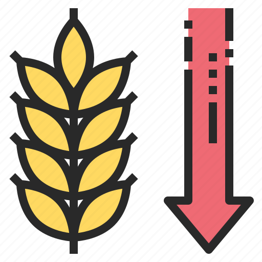 Carb, carbohydrate, crop, decrease, down, low icon - Download on Iconfinder