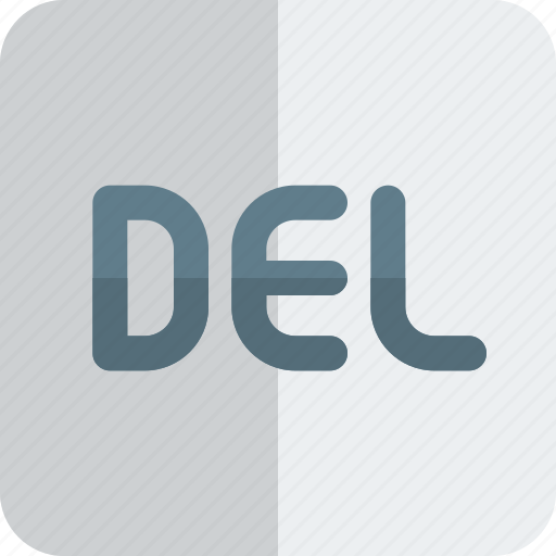 Del, keyboard, computer, delete icon - Download on Iconfinder