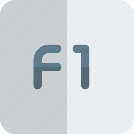 F1, keyboard, key, computer icon - Download on Iconfinder