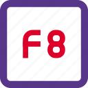 f8, function, key, keyboard