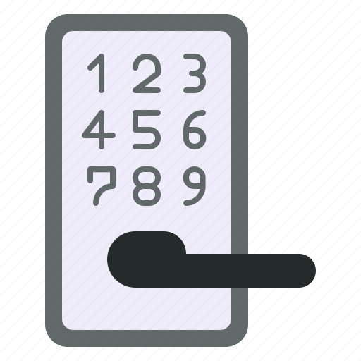 Digital, doorlock, password, lock, security icon - Download on Iconfinder