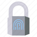 padlock, fingerprint, password, key, lock, safe