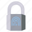 padlock, fingerprint, password, key, lock, safe 