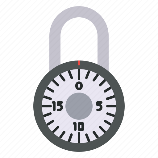 Rotary, padlock, lock, key, password icon - Download on Iconfinder