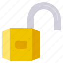 unlock, lock, padlock, security