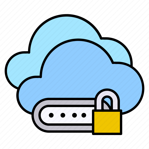 Cloud, lock, password, key, security, padlock icon - Download on Iconfinder