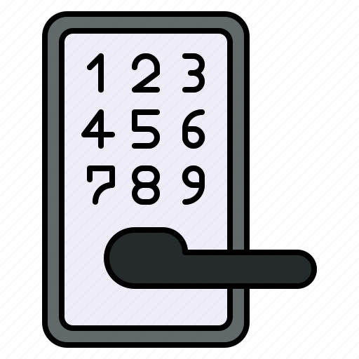 Digital, doorlock, password, key, lock, safety icon - Download on Iconfinder