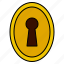 keyhole, key, lock, secure 