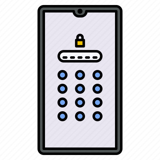 Mobile, lock, password, security, key icon - Download on Iconfinder