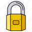 padlock, lock, security, key, safety 